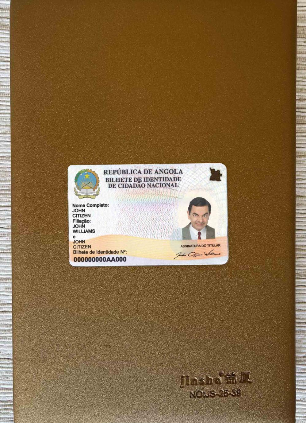 Angola ID photolook FRONT PSD template